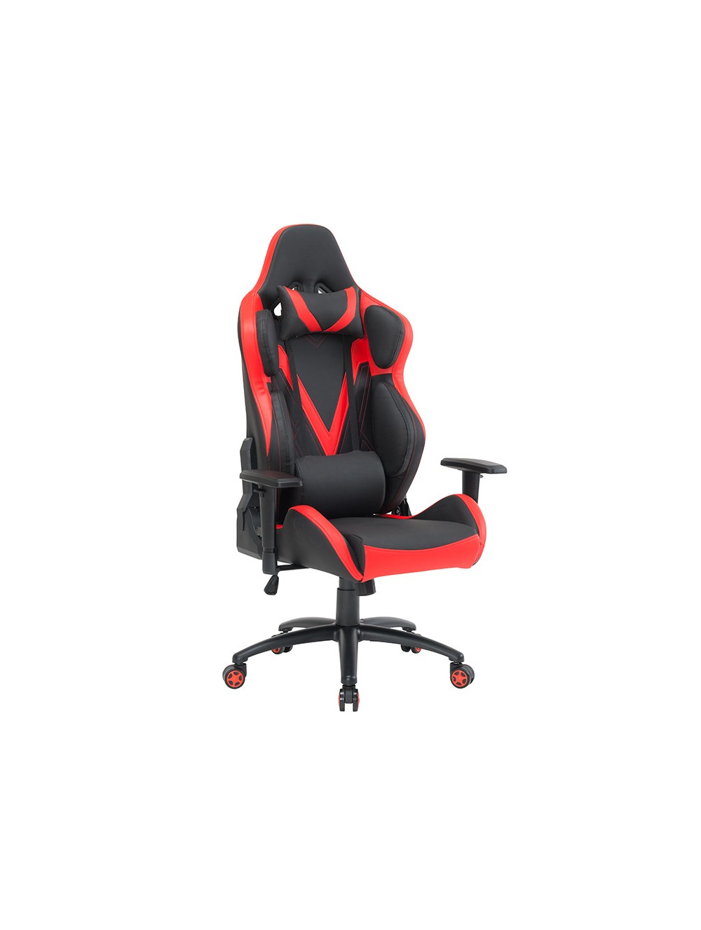 Sleek Red and Black Gaming Chair